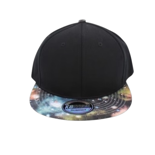 Kbethos Galaxy Brim Snapback - Black/Light Grey