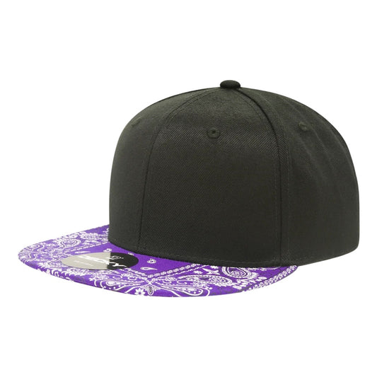 Decky Paisley 1093 Snapback - Black/Purple