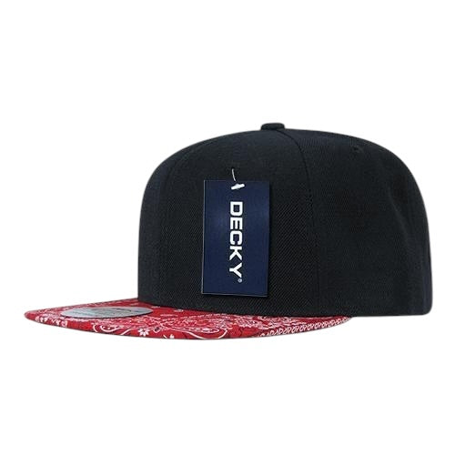 Decky Paisley 1093 Snapback - Black/Red