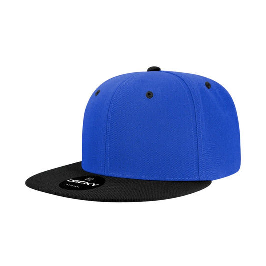 Decky 3500 Flat Bill Snapback - Royal/Black