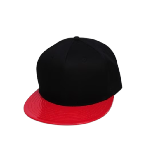 Kbethos Enamel Brim Snapback - Black/Red