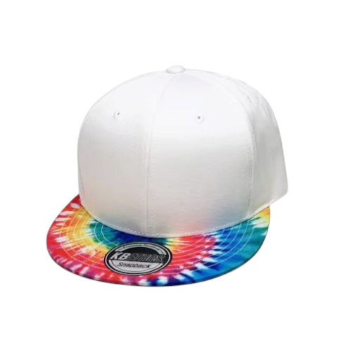Tie Dye Brim- White