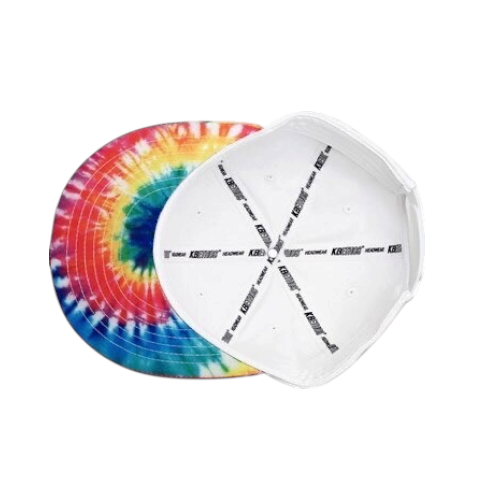 Tie Dye Brim- White